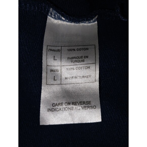 Disneyland Paris Sweater Womens Large Blue Flower Logo Pullover - Picture 5 of 6